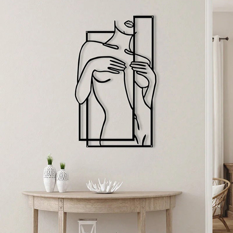 Girly Body Line Silhouette Wall Decoration