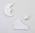 Moon star cloud three-piece pendant