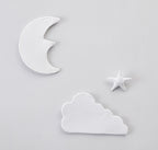 Moon star cloud three-piece pendant
