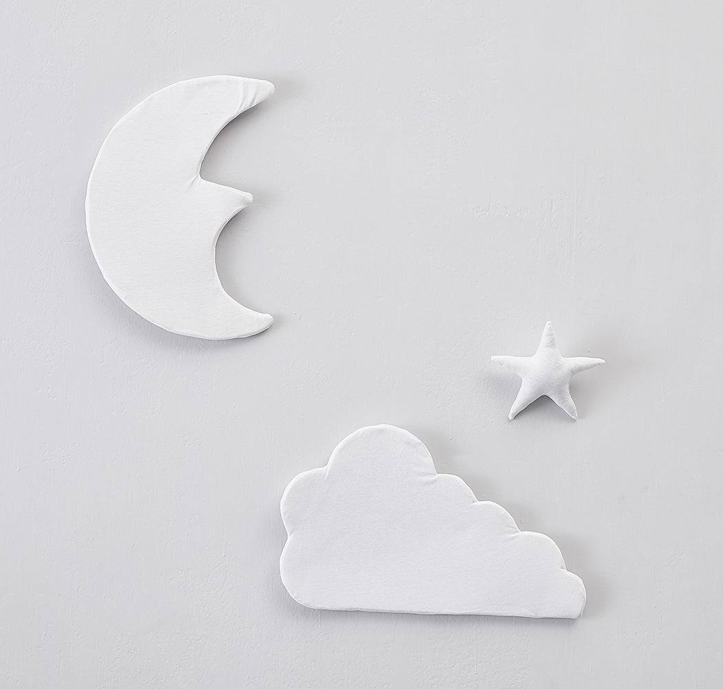 Moon star cloud three-piece pendant