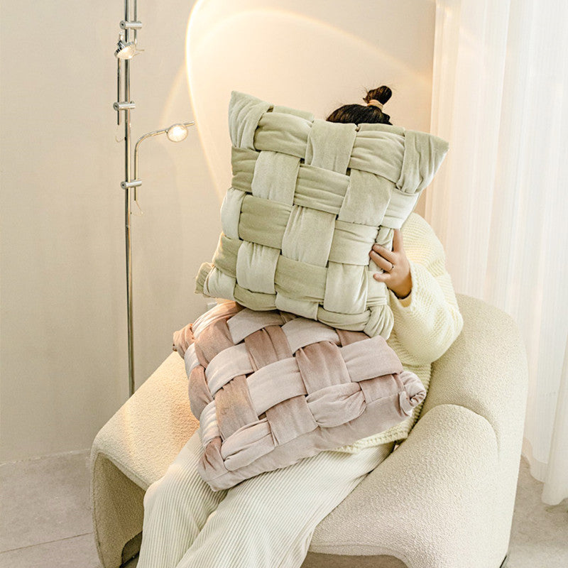 Hand-woven Cloud Puff Sofa Pillow