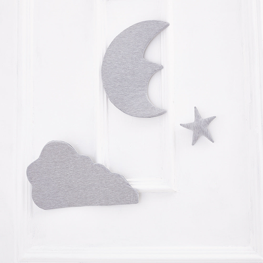 Moon star cloud three-piece pendant