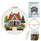 Garden Cottage Embroidery Material Package