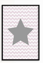 Moon Star cloud decoration painting