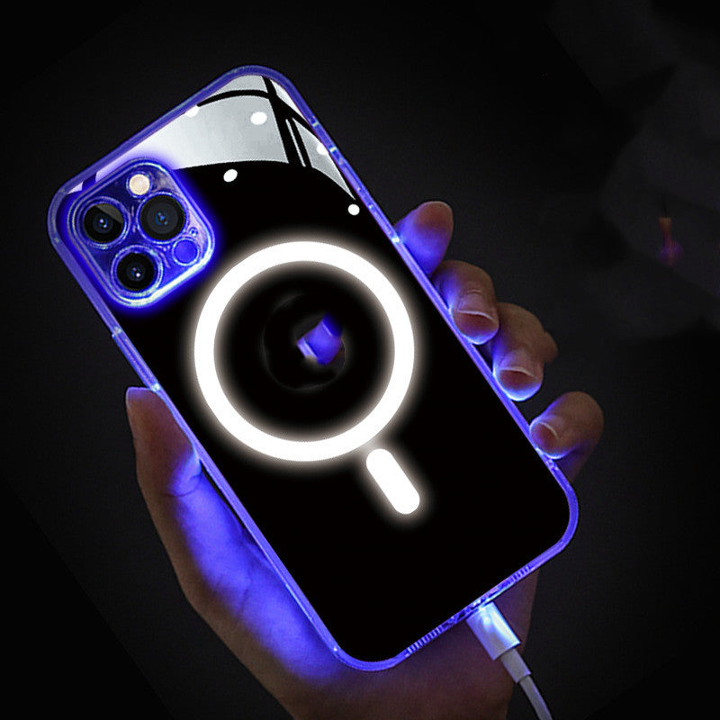 13pro Transparent Mobile Phone Case Side Glow