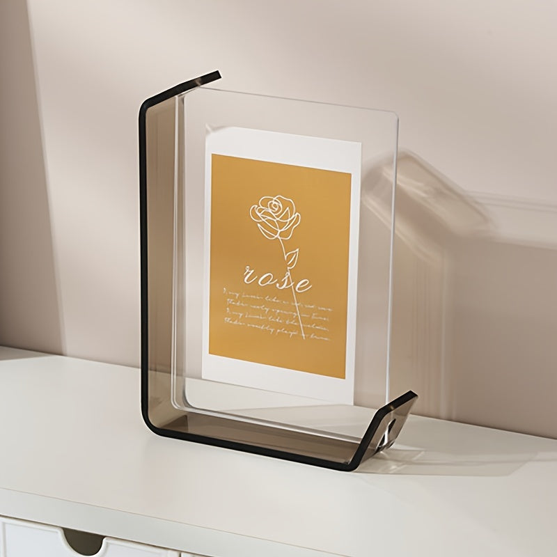 4x6 Inch Colorful Acrylic Photo Frame Box Creative Picture Holder Stylish Gradient Color Collage Frame