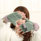 Knitted thermal gloves