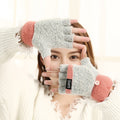 Knitted thermal gloves
