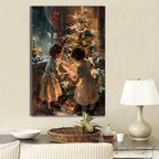 1pc Wrapped Canvas Painting, Wall Decor Living Room, Room Decor, Home Decor, Canvas Print Wrapped In Pine Frame For Holiday Celebrations, Holiday Wall Decoration, Seasonal Home Decoration Pendant