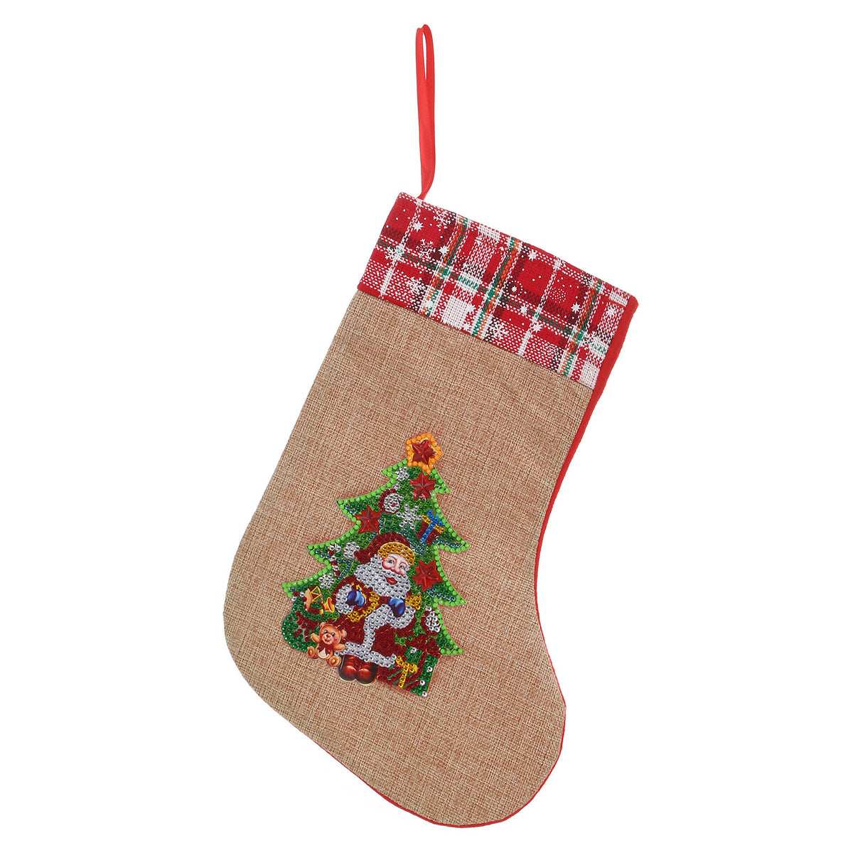 New Linen Christmas Glow Shaped Socks