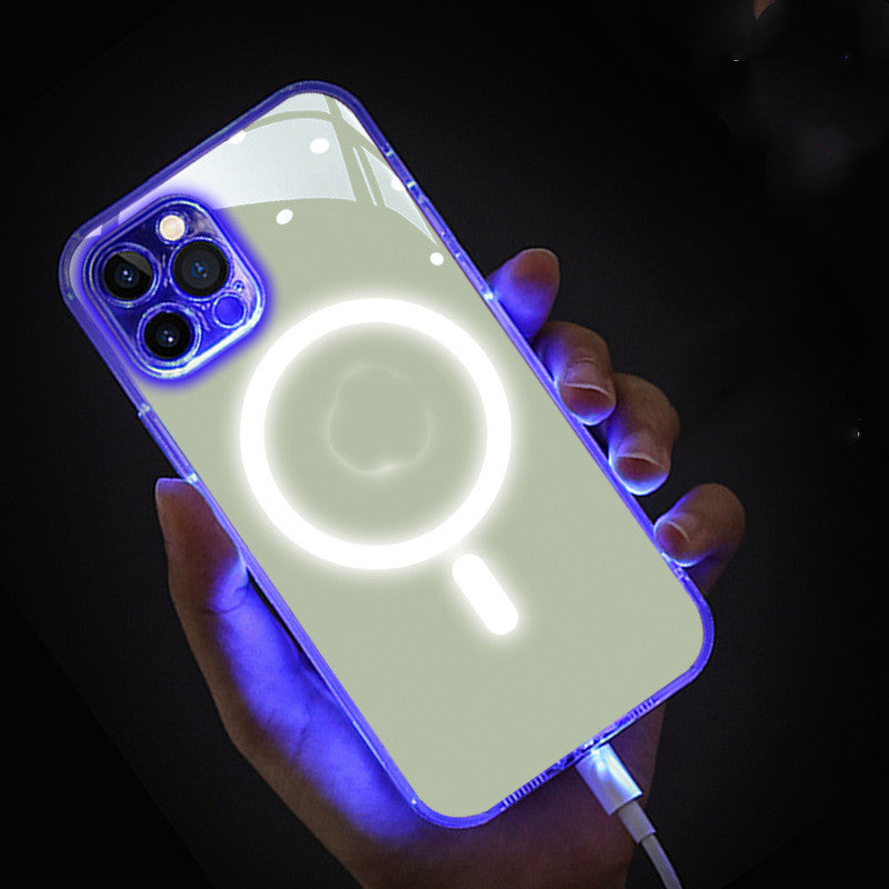 13pro Transparent Mobile Phone Case Side Glow