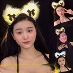 Glow Plush Bell Fox Cat Ear Headband