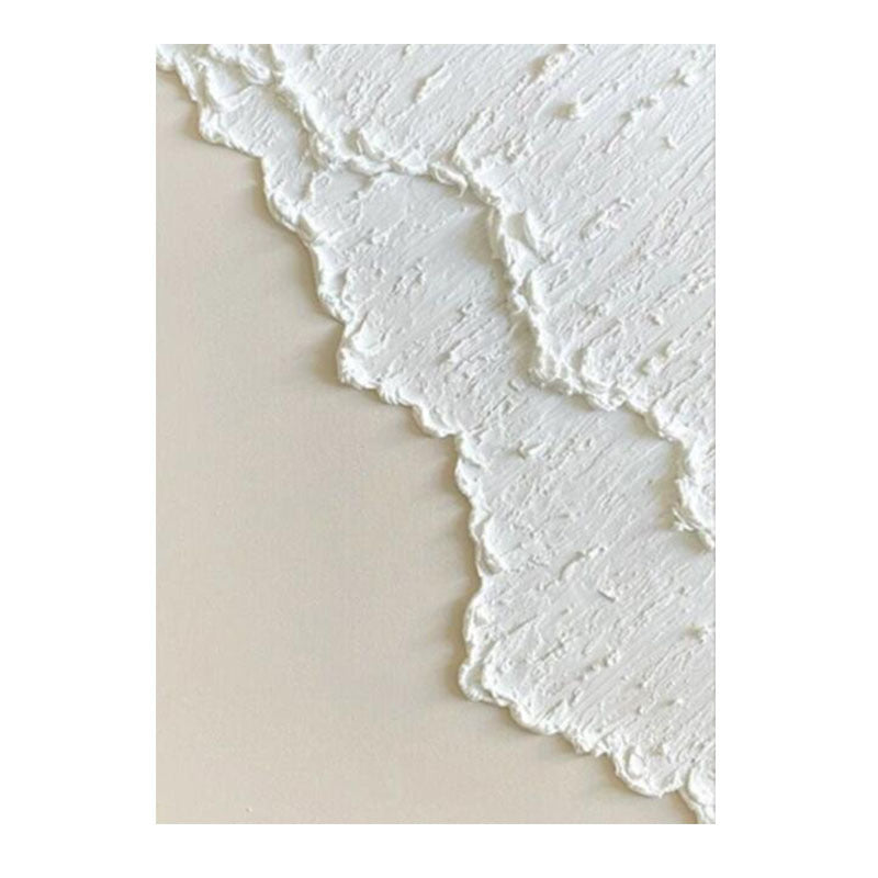 Hand Painted Three-dimensional Oil Painting Niche White