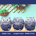 Blue And White Owl Home Creative Small Ornaments