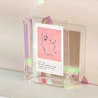 4x6 Inch Colorful Acrylic Photo Frame Box Creative Picture Holder Stylish Gradient Color Collage Frame