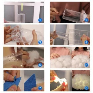 LED Night Light Handmade Cotton Cloud