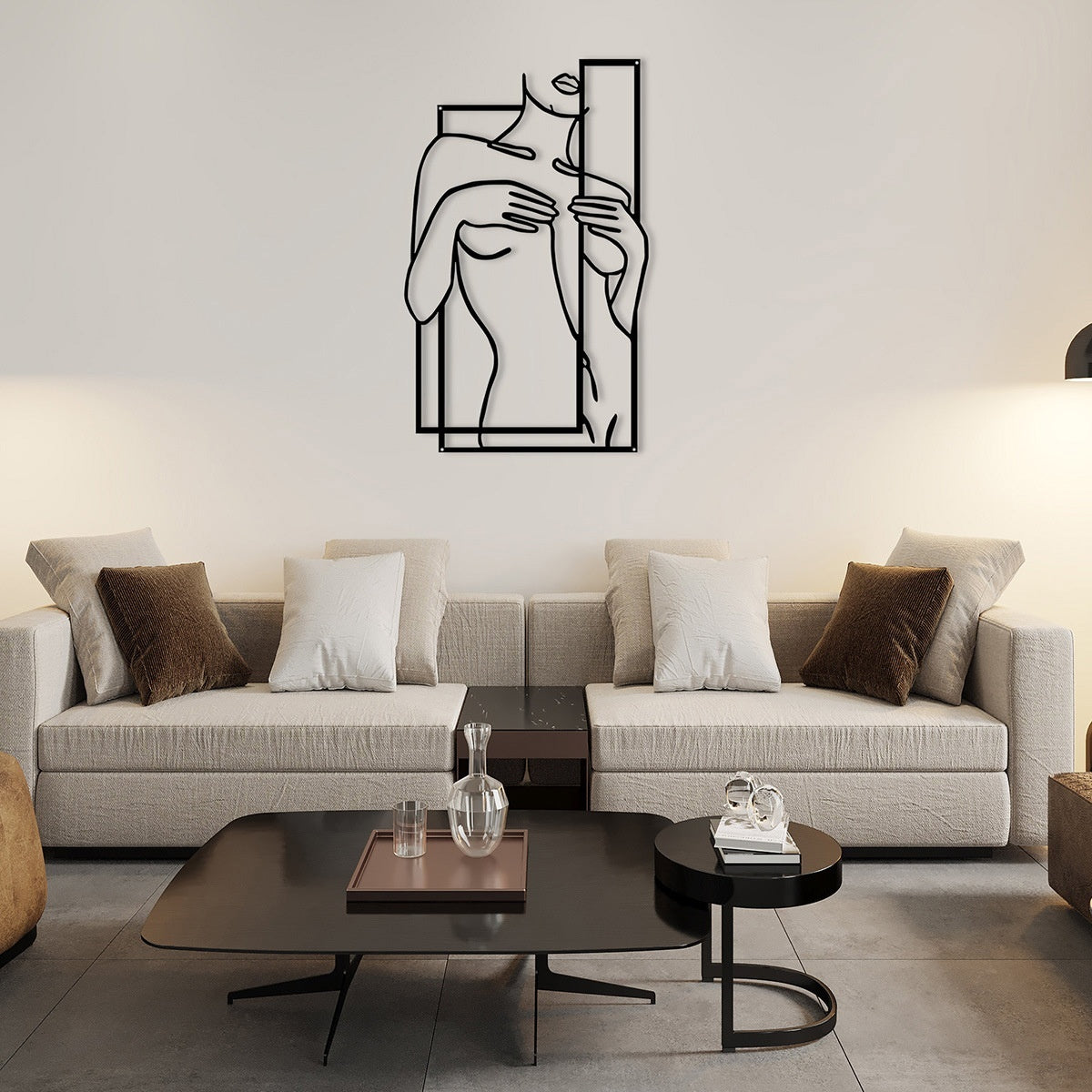 Girly Body Line Silhouette Wall Decoration