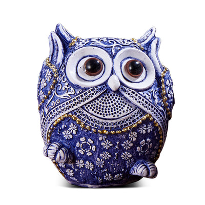 Blue And White Owl Home Creative Small Ornaments