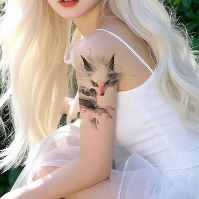 Popular Fox Color Tattoo Sticker Lasting Scar Cover Up
