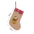 New Linen Christmas Glow Shaped Socks