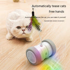 Automatic Cat Teasing Toy Roller Pet Glow