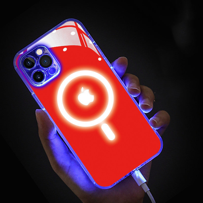 13pro Transparent Mobile Phone Case Side Glow