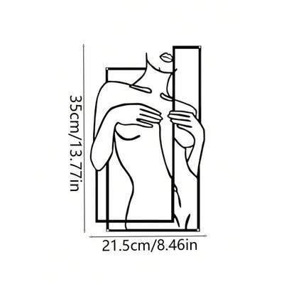 Girly Body Line Silhouette Wall Decoration