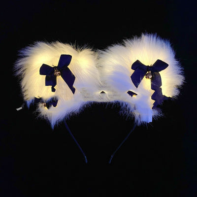 Glow Plush Bell Fox Cat Ear Headband